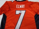 John Elway of the Denver Broncos signed autographed football jersey PAAS COA 251