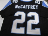 Christian McCaffrey of the Carolina Panthers signed autographed football jersey PAAS COA 364