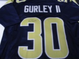 Todd Gurley of the LA Rams signed autographed football jersey PAAS COA 344