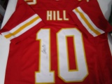 Tyreek Hill of the Kansas City Chiefs signed autographed football jersey PAAS COA 308