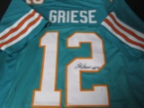 Bob Griese of the Miami Dolphins signed autographed football jersey PAAS COA 162