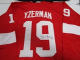 Steve Yzerman of the Detroit Red Wings signed autographed hockey jersey PAAS COA 331