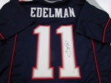 Julian Edelman of the New England Patriots signed autographed football jersey PAAS COA 656