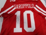 Jimmy Garoppolo of the San Francisco 49ers signed autographed football jersey PAAS COA 672