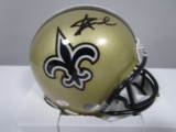 Alvin Kamara of the New Orleans Saints signed autographed football mini helmet COA 747