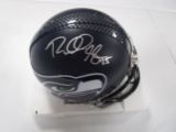 Richard Sherman of the Seattle Seahawks signed autographed football mini helmet COA 874
