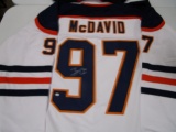 Connor McDavid of the Edmonton Oilers signed autographed hockey jersey PAAS COA 235