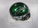 LeVeon Bell of the NY Jets signed autographed football mini helmet COA 964