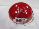 Tyreek Hill of the Kansas City Chiefs signed autographed football mini helmet COA 788