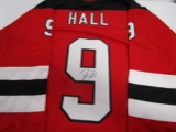 Taylor Hall of the New Jersey Devils signed autographed hockey jersey PAAS COA 211