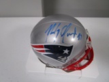 Rob Gronkowski of the New England Patriots signed autographed football mini helmet COA 148