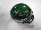 Sam Darnold of the New York Jets signed autographed football mini helmet COA 962