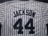 Reggie Jackson of the New York Yankees signed autographed baseball jersey CA COA 761