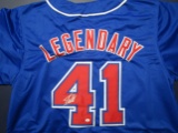 Stan Lee of the MARVEL TEAM signed autographed LEGENDARY baseball jersey PAAS COA 012