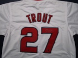 Mike Trout of the LA Angels signed autographed baseball jersey CA COA 198