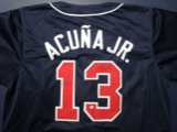 Ronald Acuna Jr of the Atlanta Braves signed autographed baseball jersey PAAS COA 278