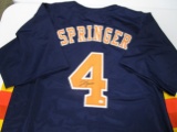 George Springer of the Houston Astros signed autographed baseball jersey PAAS COA 264