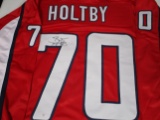 Brandon Holtby of the Washington Capitals signed autographed hockey jersey PAAS COA 611