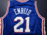 Joel Embiid of the Philadelphia 76ers signed autographed basketball jersey PAAS COA 701