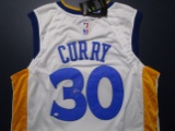 Steph Curry of the Golden State Warriors signed autographed basketball jersey PAAS COA 444