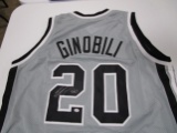 Manu Ginobili of the San Antonio Spurs signed autographed basketball jersey PAAS COA 297