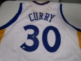 Steph Curry of the Golden State Warriors signed autographed basketball jersey PAAS COA 542