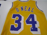 Shaquille O'Neal of the LA Lakers signed autographed basketball jersey PAAS COA 487