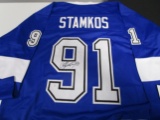 Steven Stamkos of the Tampa Bay Lightning signed autographed hockey jersey PAAS COA 384