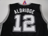 LaMarcus Aldridge of the San Antonio Spurs signed autographed basketball jersey PAAS COA 428
