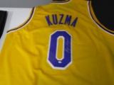 Kyle Kuzma of the LA Lakers signed autographed basketball jersey PAAS COA 075