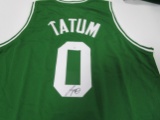 Jayson Tatum of the Boston Celtics signed autographed basketball jersey PAAS COA 034