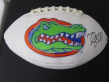 Tim Tebow of the Florida Gators signed autographed logo football PAAS COA 694