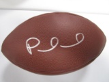 Patrick Mahomes of the Kansas City Chiefs signed autographed brown football PAAS COA 562