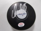 Alex Ovechkin of the Washington Capitals signed autographed hockey puck PAAS COA 022