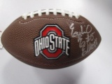 Ezekiel Elliott of the OSU Buckeyes signed autographed mini logo football PAAS COA 302