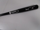 Jose Altuve of the Houston Astros signed autographed black baseball bat PAAS COA 740
