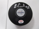 Eugeny Kuzhetsov of the Washington Capitals signed autographed hockey puck PAAS COA 029