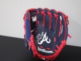 Ronald Acuna of the Atlanta Braves signed autographed baseball glove COA 753