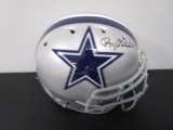 Roger Staubach of the Cowboys signed full size SB XII CUSTOM football helmet PAAS COA 719