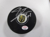 Mark Stone of the Golden Knights signed autographed hockey puck PAAS COA 988