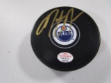 Mark Messier of the Edmonton Oilers signed autographed hockey puck PAAS COA 070