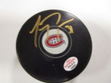 Carey Price of the Montreal Canadiens signed autographed hockey puck PAAS COA 903