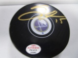 Jack Eichel of the Buffalo Sabres signed autographed hockey puck PAAS COA 085