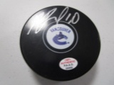 Pavel Bure of the Vancouver Canucks signed autographed hockey puck PAAS COA 005