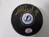 Nikita Kucherov of the Tampan Bay Lightning signed autographed hockey puck PAAS COA 908