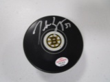 Patrice Bergeron of the Boston Bruins signed autographed hockey puck PAAS COA 781
