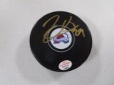 Nathan Mackinnon of the Colorado Avalanche signed autographed hockey puck PAAS COA 860