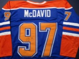Connor McDavid of the Edmonton Oilers signed autographed hockey jersey PAAS COA 199
