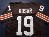 Bernie Kosar of the Cleveland Browns signed autographed football jersey GA COA 422