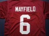 Baker Mayfield of the Oklahoma Sooners signed autographed football jersey PAAS COA 751